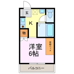 ツァィト板倉【2階】の間取り