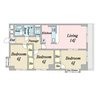 ベルレー深沢【2階】の間取り