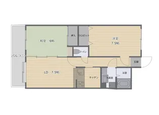 ライトコート青山【4階】の間取り