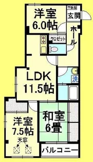 アーバンさくら通り【1階】の間取り