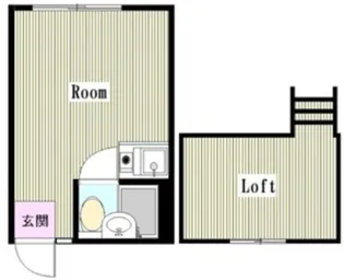 ハイツ梅里【1階】の間取り