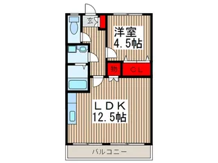 第二庚申コ-ポ【2階】の間取り