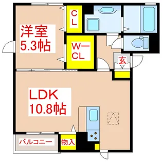 コンフォール西田【3階】の間取り
