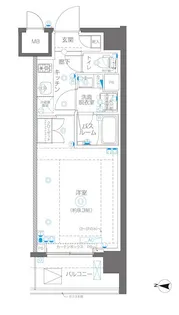 ZOOM錦糸町North【5階】の間取り