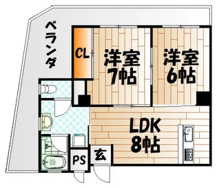 ヤマニビル【5階】の間取り