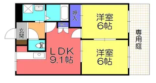 ハッピーガーデン【2階】の間取り