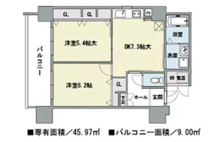 エスポルテ福島【4階】の間取り