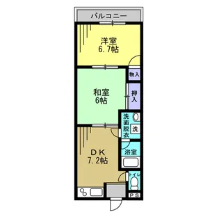 コンフォートキヨタキ【1階】の間取り