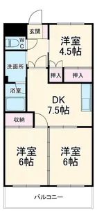 細田マンション【3階】の間取り