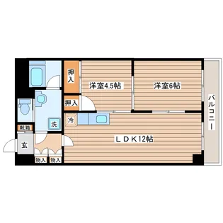 ヴェーネ長町【4階】の間取り