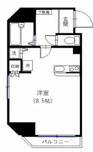 ディアリスト浅草【4階】の間取り