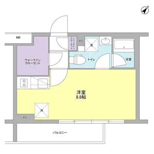 スタイリオ中延IIWEST【2階】の間取り