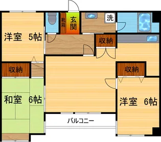 朝日マンション新中野【2階】の間取り