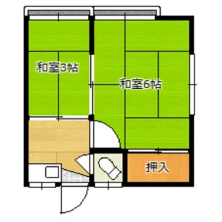代田荘【2階】の間取り