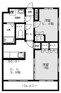 グランベルク【2階】の間取り