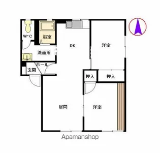 レーベンハイツ F棟【1階】の間取り