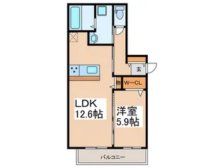 レオン・ホクセツ【1階】の間取り