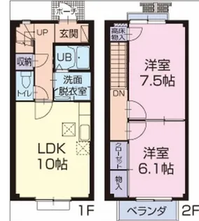 クレストII【1階】の間取り