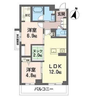 セントリビエ湘南台【3階】の間取り