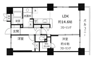 SincerityMURAKAMIIII【11階】の間取り