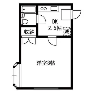 ユーハイツ【2階】の間取り