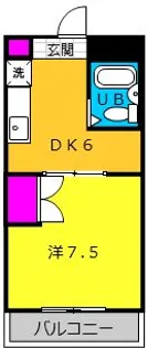 GREEN KOMATSU【1階】の間取り