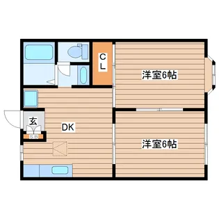 ホームオブミッシェルズA【2階】の間取り