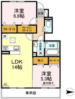 ルミエール【1階】の間取り