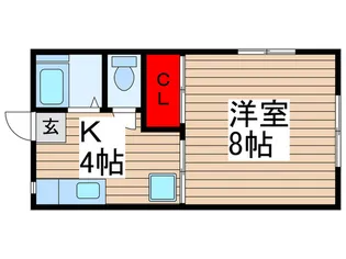 パルメゾン北野【1階】の間取り