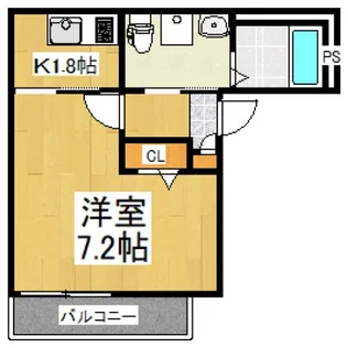 Cassolo秋津【2階】の間取り