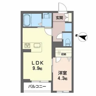 セレーノシェロ【1階】の間取り