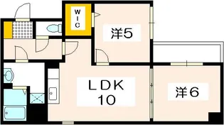 ティアラ庚午中【3階】の間取り