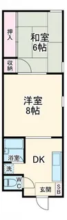 ハイツピースフル【1階】の間取り