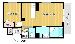 メゾン ド ファベル【2階】の間取り