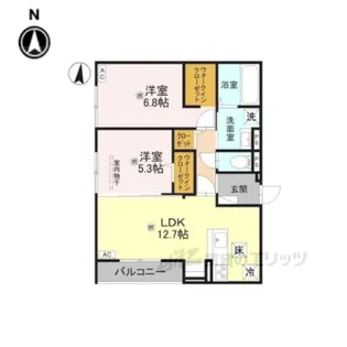 CASALIBERTYBALANCETH【1階】の間取り