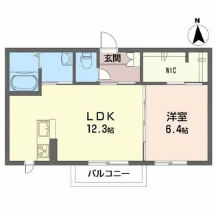 ベルクレール【2階】の間取り
