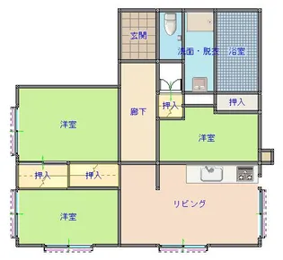 ホワイトビル【3階】の間取り