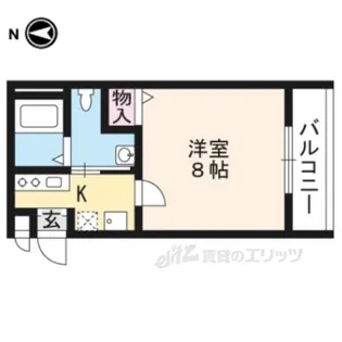 フラッティ堀川下立売【3階】の間取り