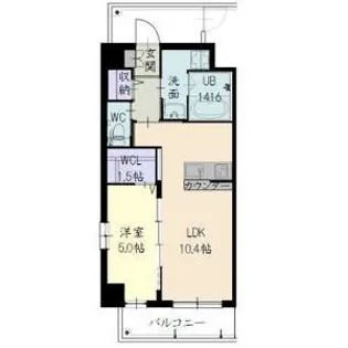 グランドソレイユ道下【4階】の間取り
