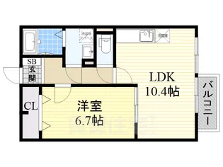 グランシャリオ【2階】の間取り