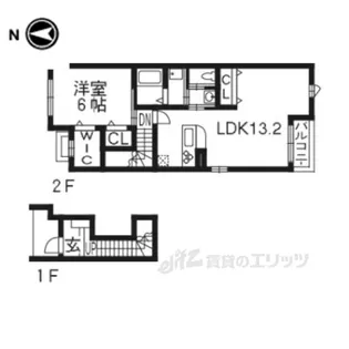 アンブラッセ【2階】の間取り