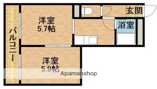 ピアハイツヒロセA棟【3階】の間取り