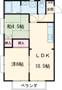 ベルメゾンA【2階】の間取り