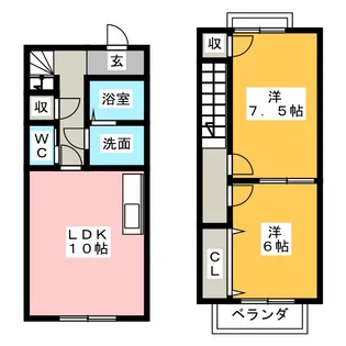 ブランシェール【1階】の間取り
