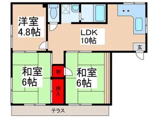 三貴コーポ【1階】の間取り