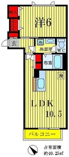 レジデンス・レ・セゾン【2階】の間取り