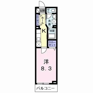 ラフレシール太秦II【2階】の間取り
