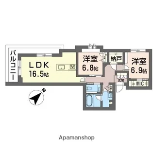 ベルヴィル【4階】の間取り