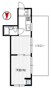 ウェルフラット岸田【5階】の間取り