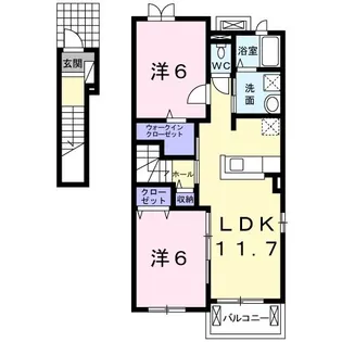 エーデル シュロス【2階】の間取り